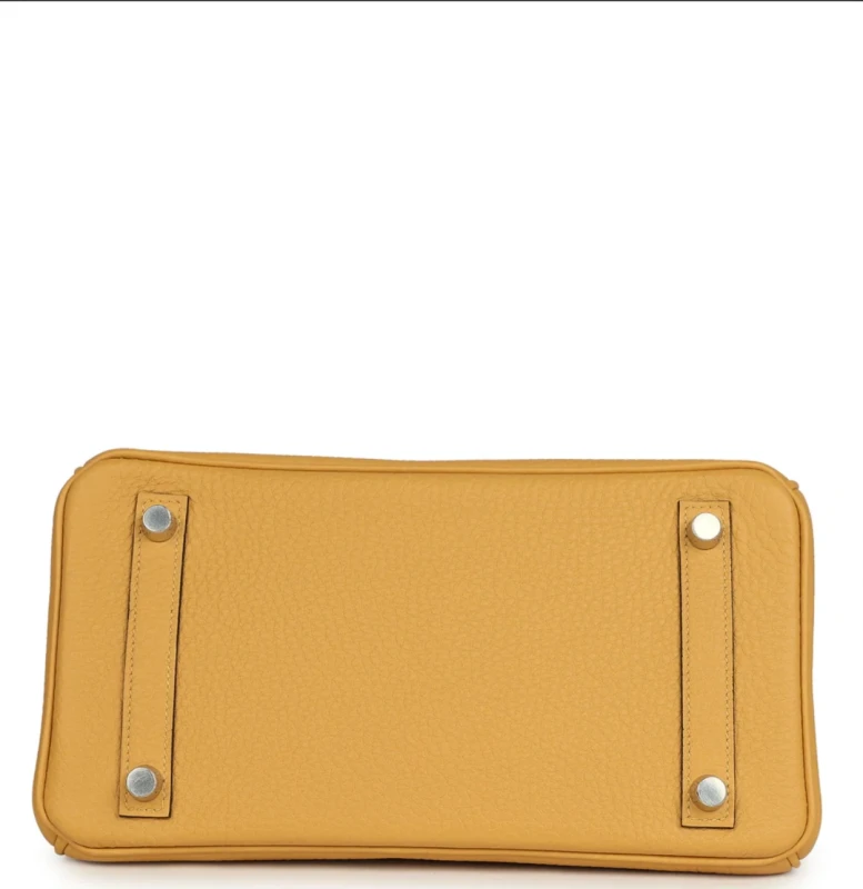 Hermès BIRKIN 25 VEAU TOGO PAILLE PHW B25TP 7