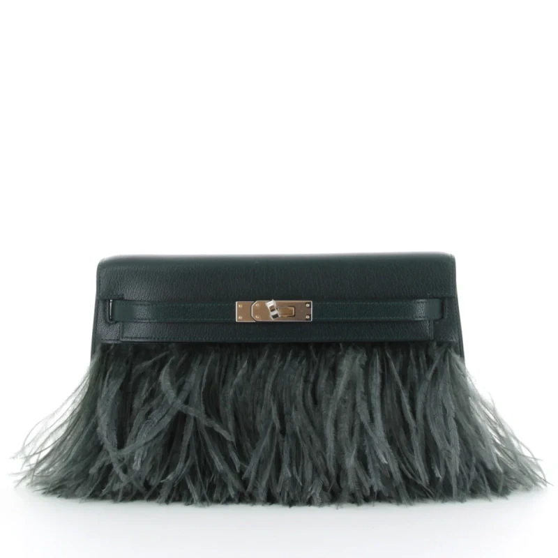 Kelly Elan Folie Vert Cypress Chèvre/ Vert Mangrove Feather PHW