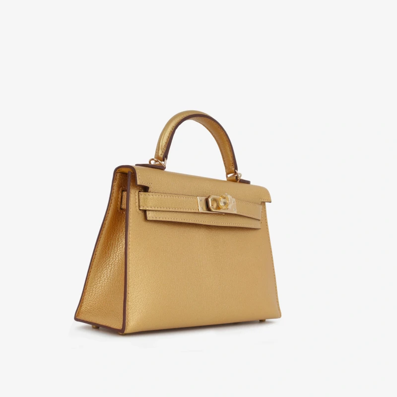 Hermès KELLY 20 MINI CHEVRE D'ORE PBHW K20CD 3