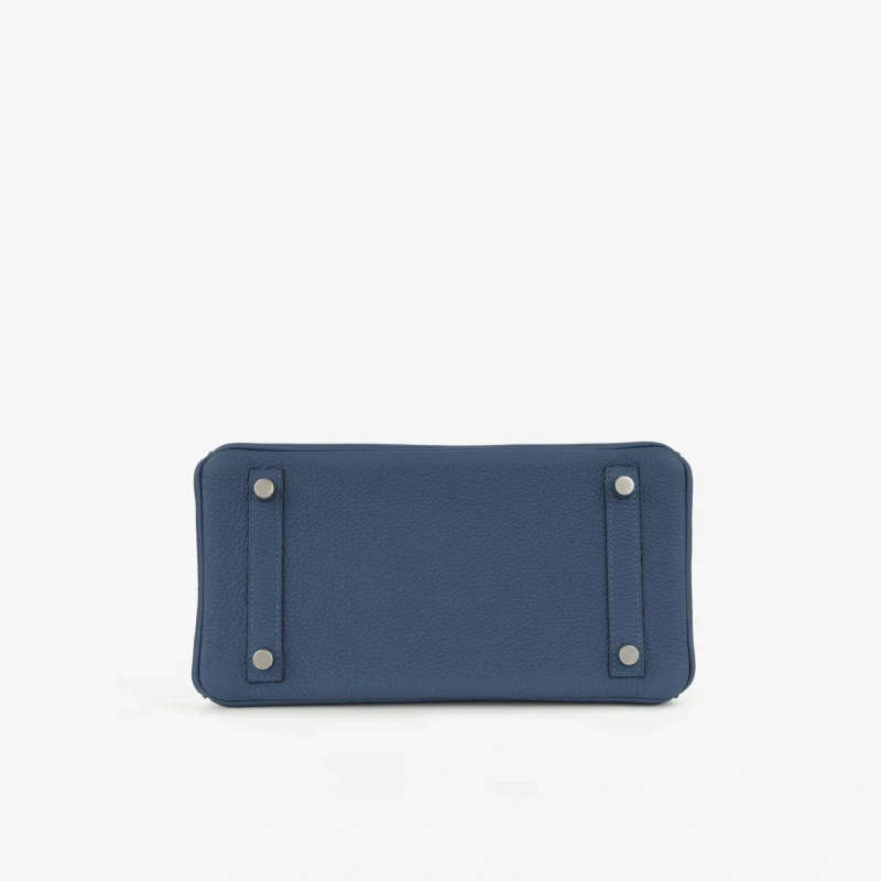 Hermès BIRKIN 25 TOGO BLEU TIE PHW B25TBT 5
