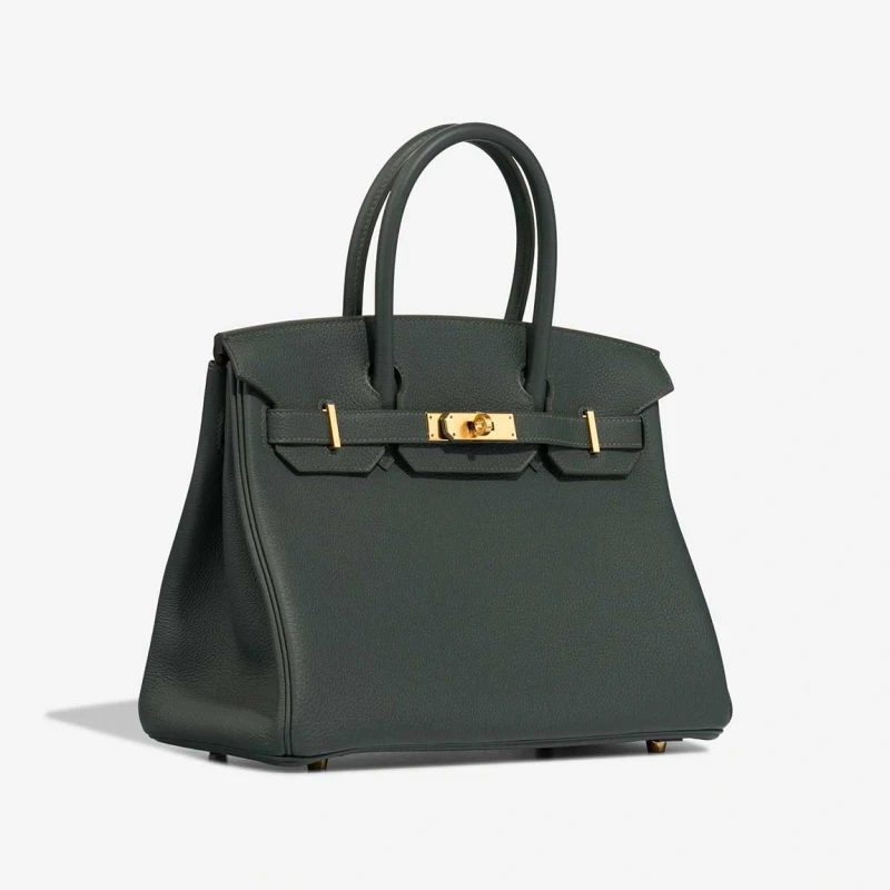 Hermès BIRKIN 30 VEAU TOGO VERT MANGROVE GHW B30TVM 4
