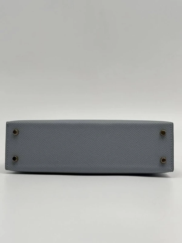 Hermès KELLY MINI 20 VEAU EPSOM GRIS PANTIN PBHW K20EGP 5