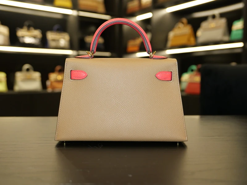 Hermès KELLY 20 HSS EPSOM BISCUIT / ROSE TEXAS GHW K20HSS 4