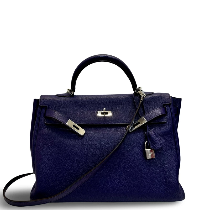 Hermès KELLY RETOURNE 35 CLEMENCE IRIS PHW K35CI 3