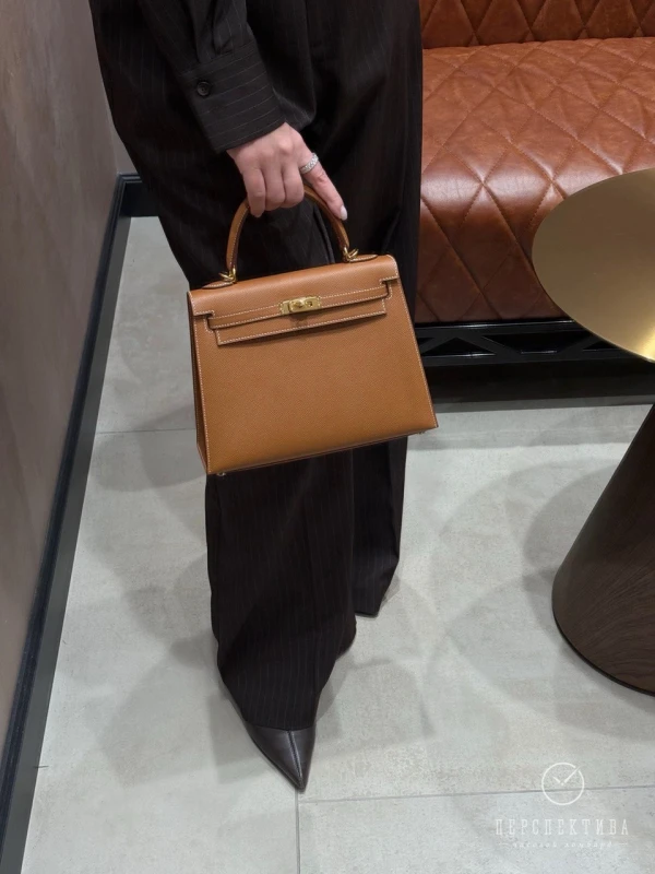 Hermès KELLY SELLIER 25 VEAU EPSOM GOLD GHW K25EG 3