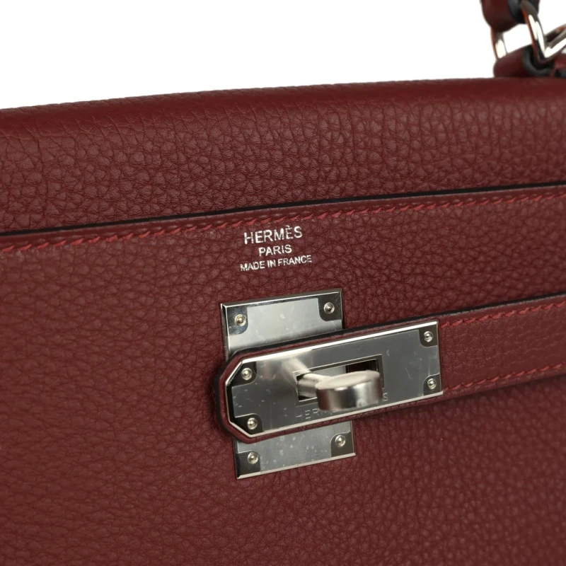 Hermès KELLY 28 RETOURNE ROUGE H PHW K28TRH 6