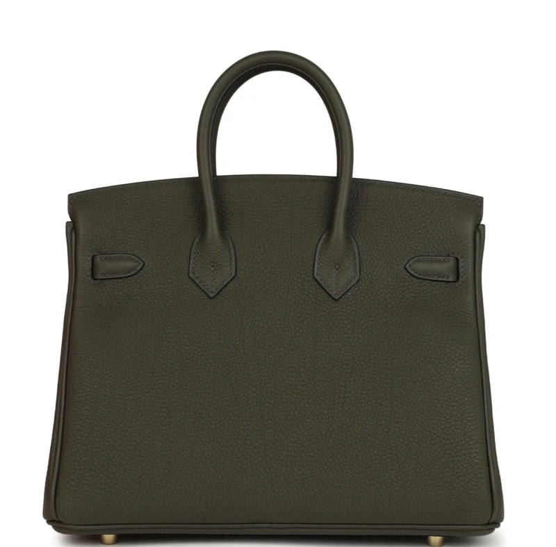Hermès BIRKIN 25 VEAU TOGO VERT DE GRIS GHW B25TVDG 4