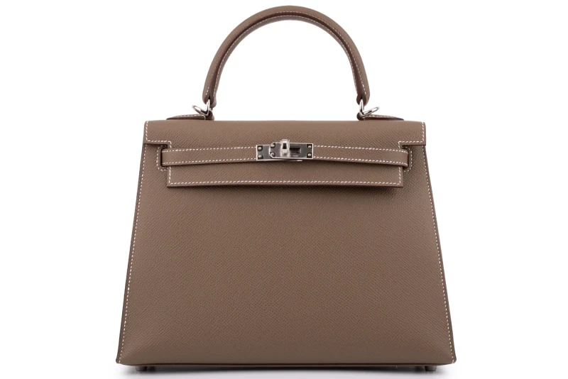 Hermès KELLY SELLIER 25 VEAU EPSOM ETOUPE PHW K25EE 2