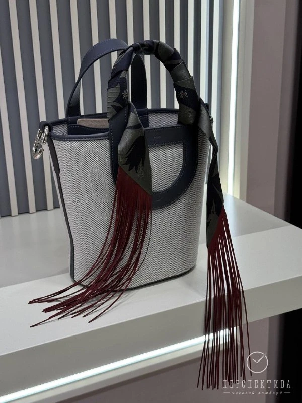 Hermès Bouquet Final leather fringe Twilly H064317S 02 5