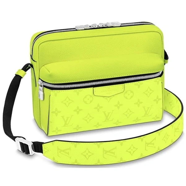 Taiga Monogram Leder Outdoor Messenger Tasche Gelb