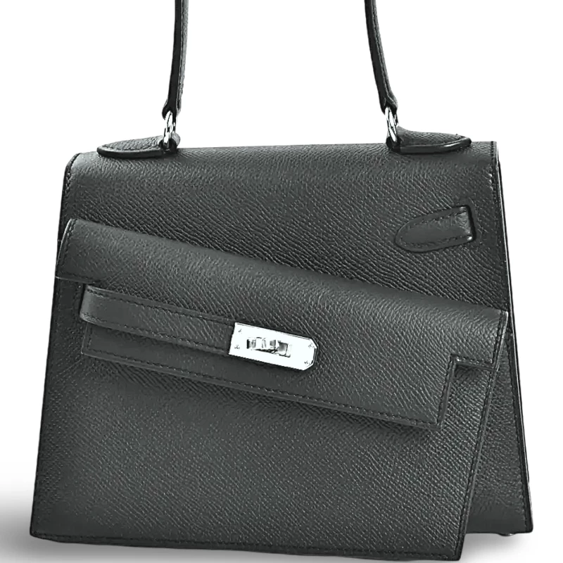 Hermès KELLY 20 DESORDRE VEAU EPSOM NOIR PHW K20DESORDRE