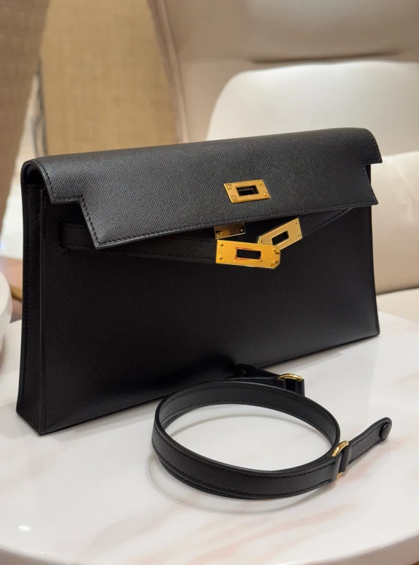 Hermès KELLY ELAN 28 EPSOM NOIR GHW KEN 2