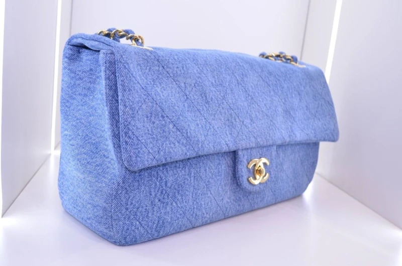Chanel Denim Souplissimo Maxi Flap Blue Denim Flap Blue 2