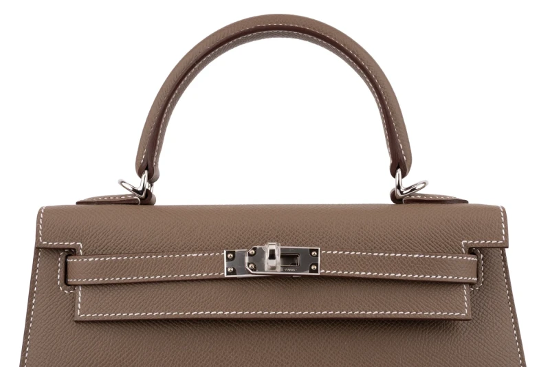 Hermès KELLY SELLIER 25 VEAU EPSOM ETOUPE PHW K25EE 6
