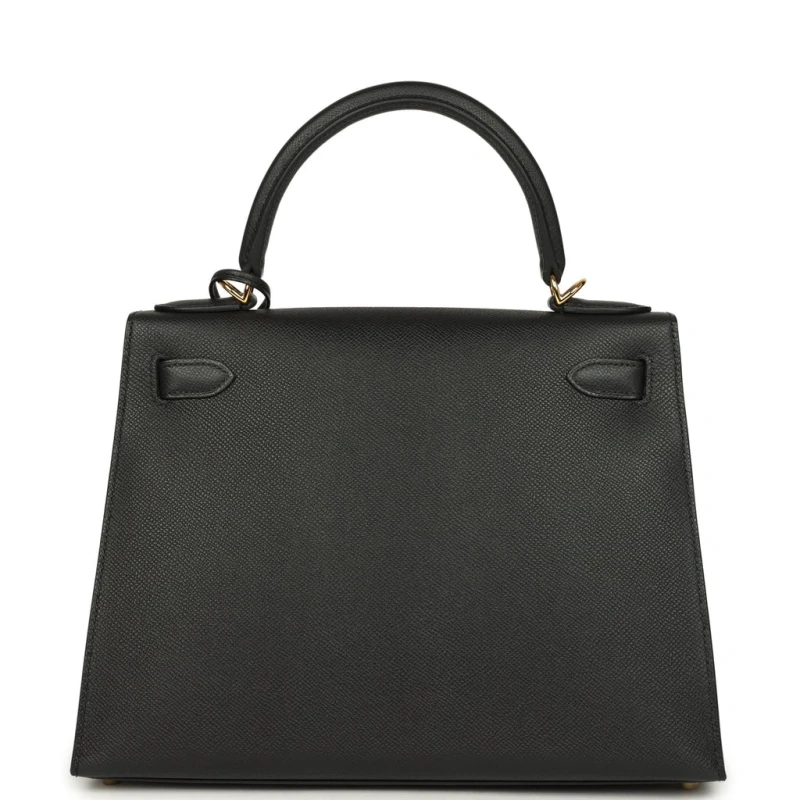 Hermès KELLY SELLIER 28 VEAU TOGO NOIR GHW K28TN 5