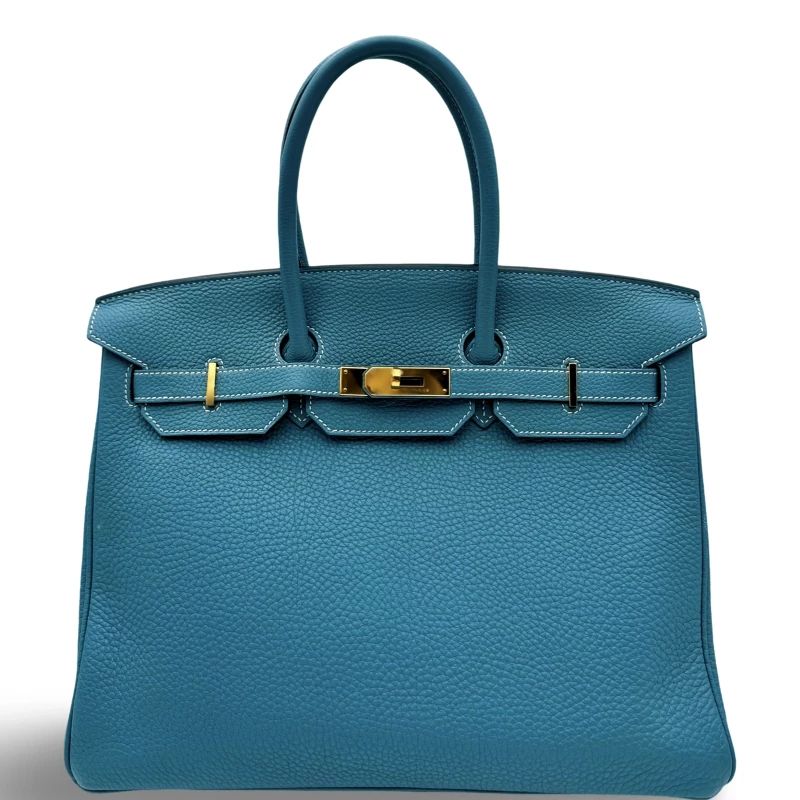 BIRKIN 35 TOGO BLEU JEAN GHW