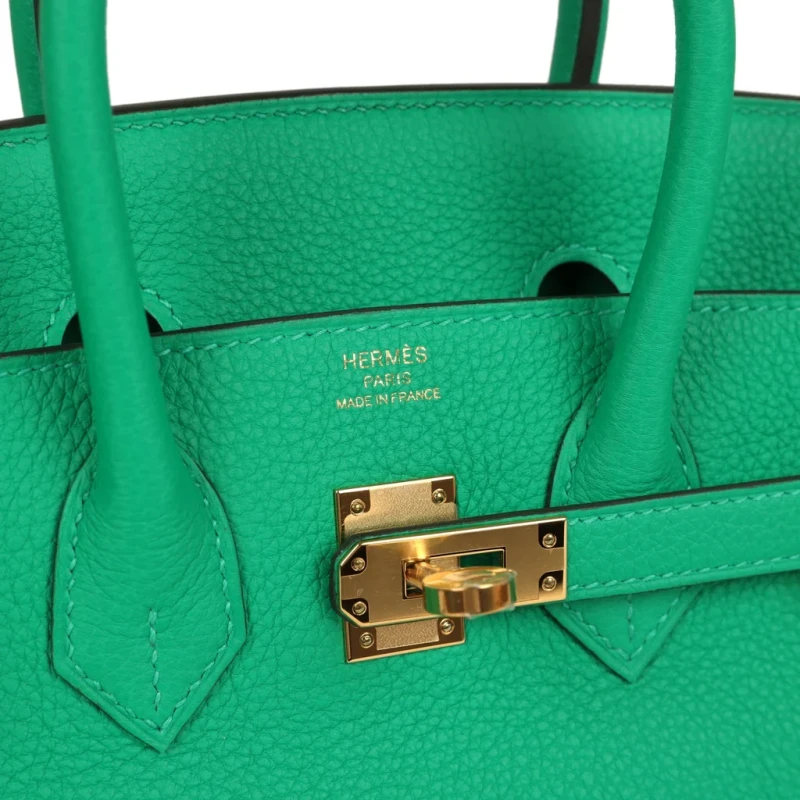 Hermès BIRKIN 25 VEAU TOGO MENTHE GHW B25TM 6