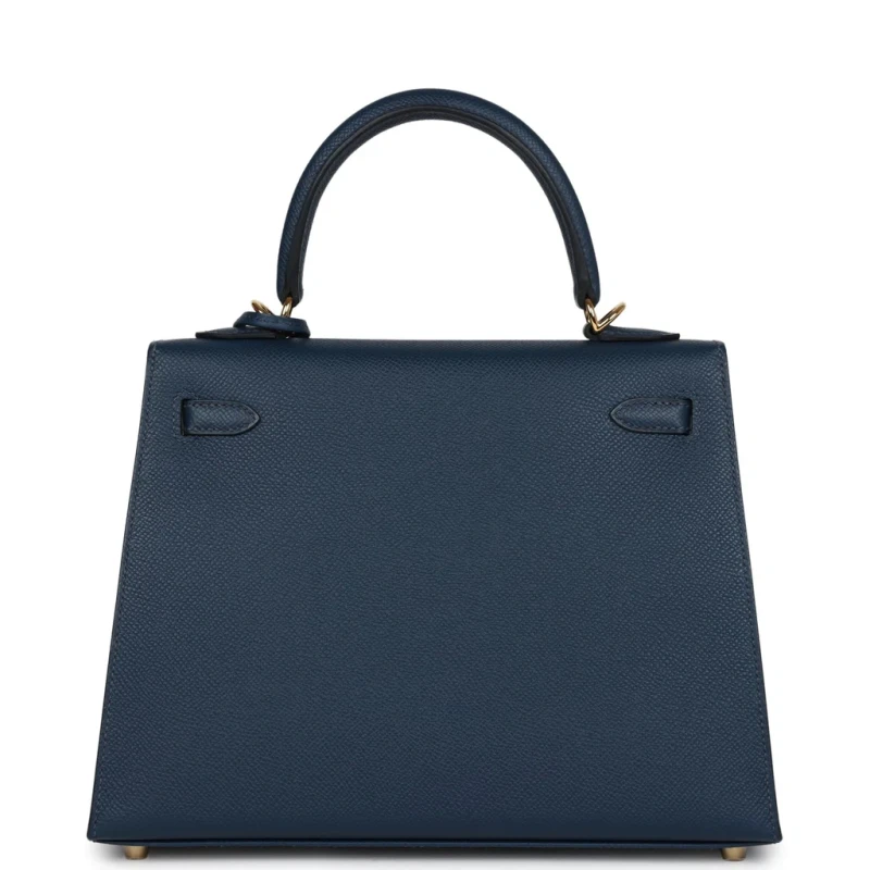 Hermès KELLY 25 VEAU EPSOM BLEU DE PRUSSE GHW K25EB 4