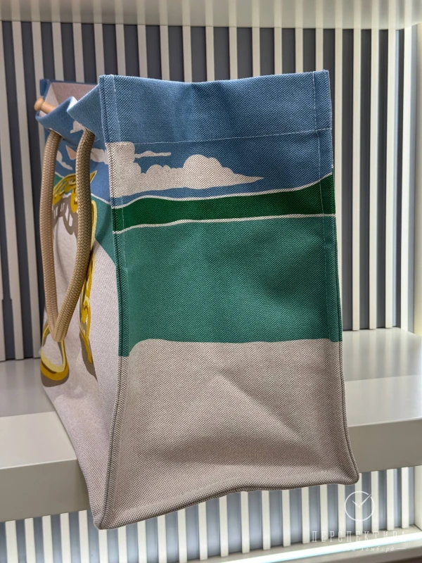 Hermès ESCALE A LA PLAGE BEACH BAG ACIER H103743M 02 2