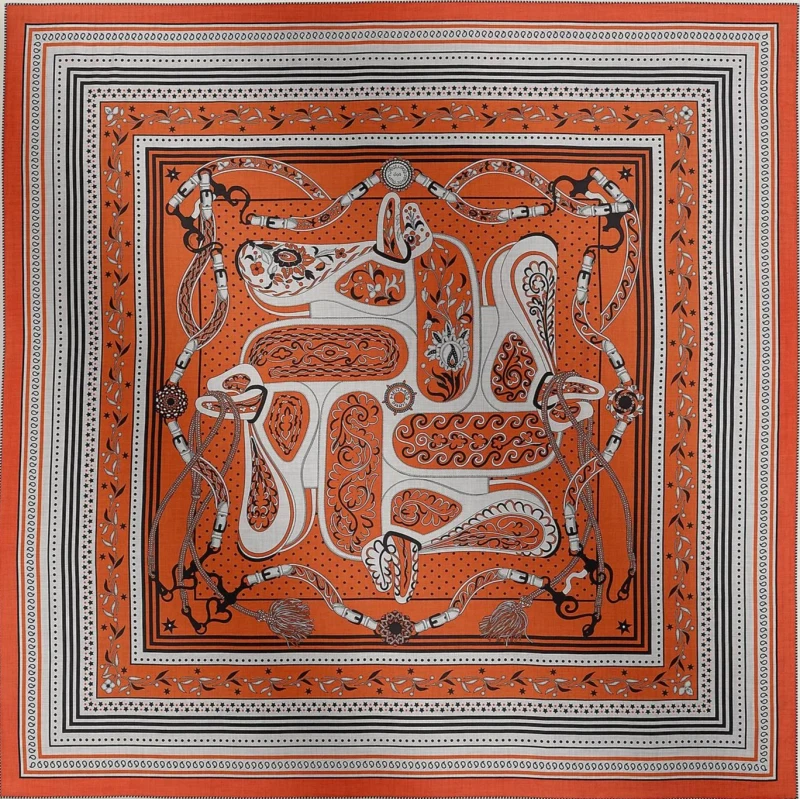 Hermès Festival des Amazones Bandana shawl 140 H244217S 05 1