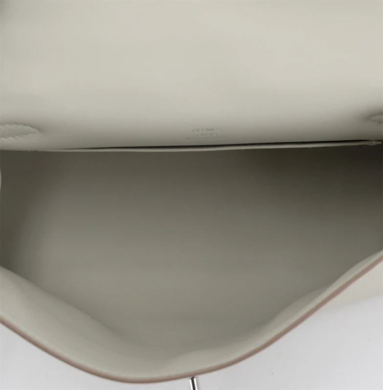 Hermès KELLY POCHETTE VEAU SWIFT GRIS PERLE PHW KPSGP 7
