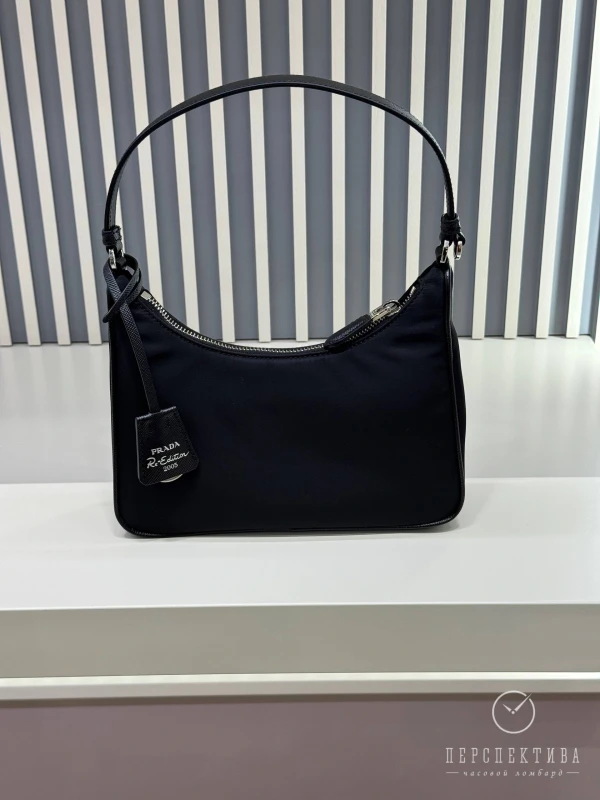 PRADA Re-Edition 2005 Re-Nylon and Saffiano mini bag Black 1N204X_R064_F0002 7