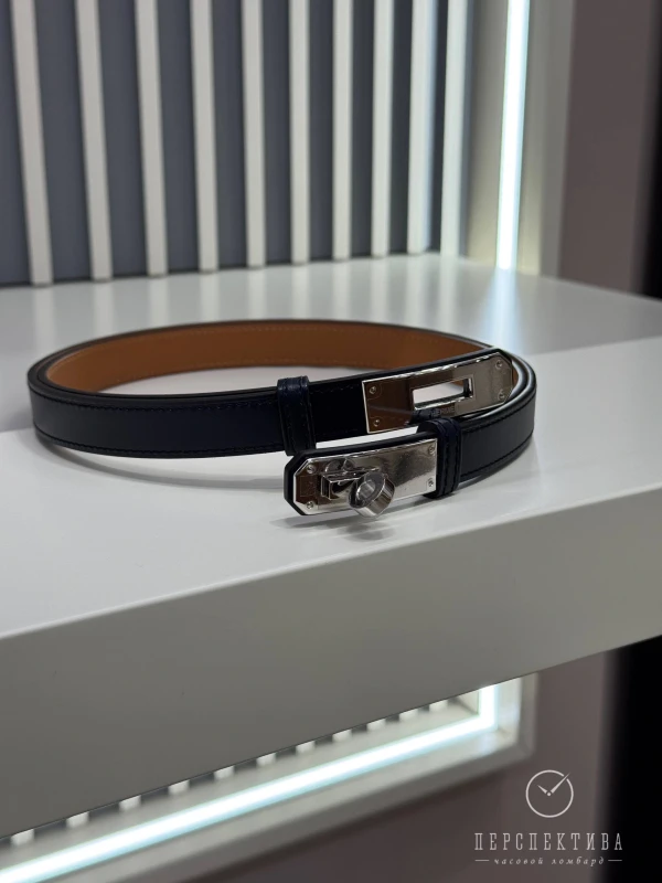 Hermès Kelly 18 belt Hunter cowhide PHW H081775CK76 4