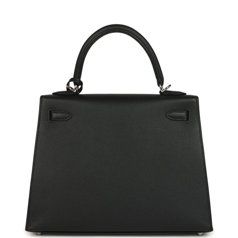 Hermès KELLY SELLIER 25 VEAU EPSOM NOIR PHW K25EN 3