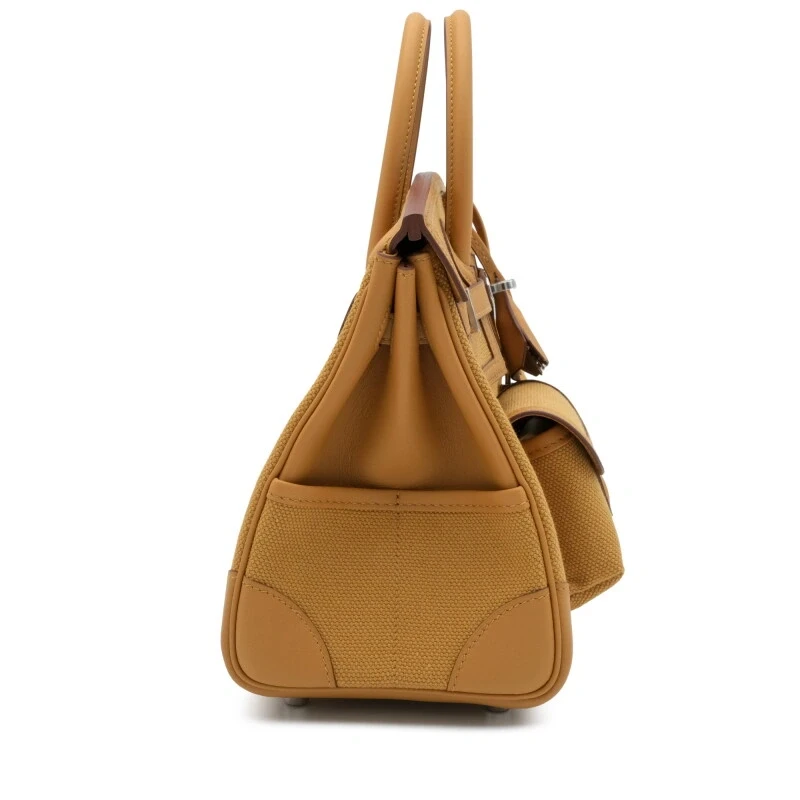 Hermès BIRKIN CARGO 25 VEAU SWIFT/TOILE GOELAND DESERT/SESAME PHW B25CARGODS 2