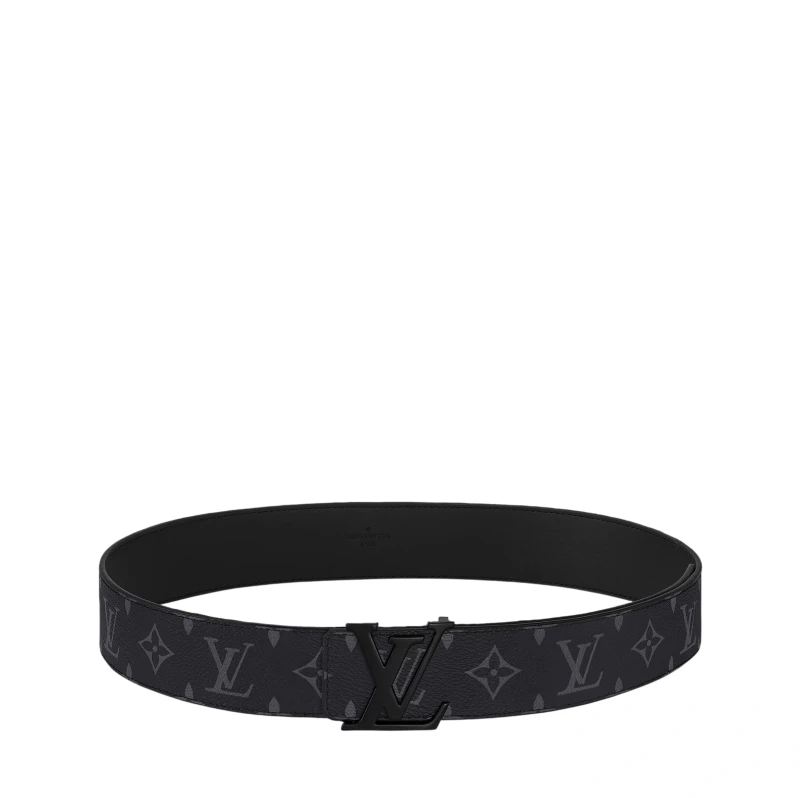 LV Initiales 40mm Matte Black Belt