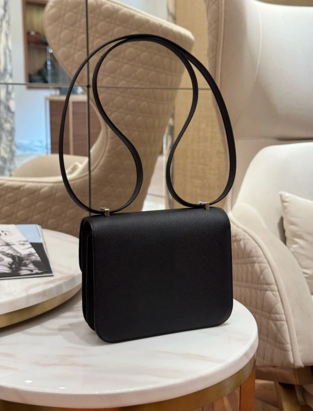 Hermès SAC CONSTANCE MINI MIROIR VEAU EPSOM NOIR H083905CK 3