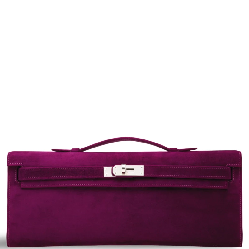 Hermès KELLY CUT 29 VEAU DOBLIS ANEMONE PHW KC29DA