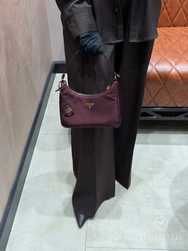 PRADA Re-Edition 2005 Re-Nylon and Saffiano mini bag Burgundy 1N204X_R064_F0GCM 3