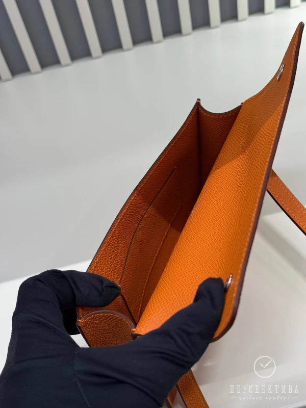 Hermès Hermesnap Wallet Epsom Orange H085099CKAC 7