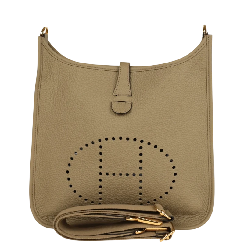 Hermès Hermès Evelyne III PM Beige Marfa Clemence Gold Hardware Hermès Evelyne 1