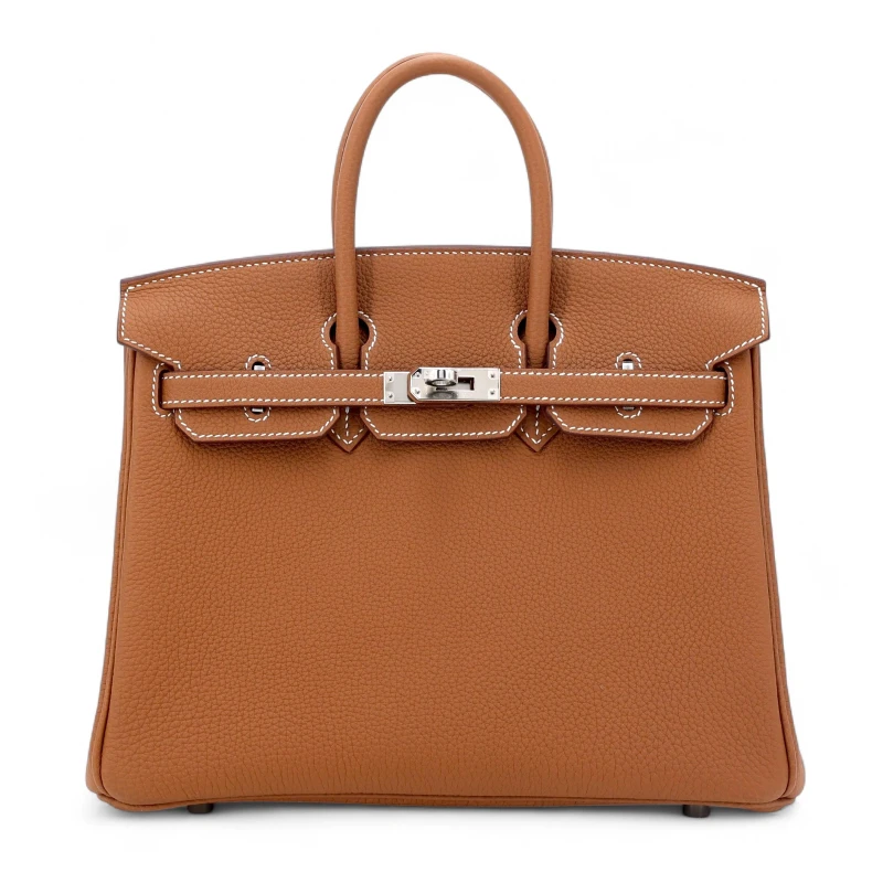Hermès BIRKIN 25 TOGO GOLD PHW B25TG 2