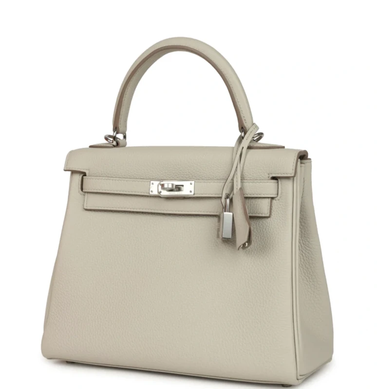 Hermès SAC KELLY RETOURNE 25 VEAU TOGO BETON K25VTB 6