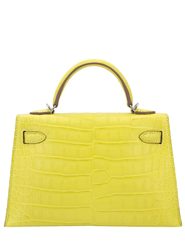 Hermès KELLY 20 MINI ALLIGATOR MATTE LIME PHW H071324CK 3