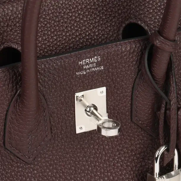 Hermès BIRKIN 25 VEAU TOGO ROUGE H GHW B25TRH 7