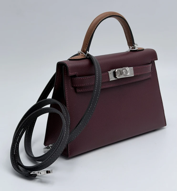 Hermès KELLY 20 VEAU EPSOM ROUGE H/GOLD/BAI-BRUN PHW K20ERGB 5