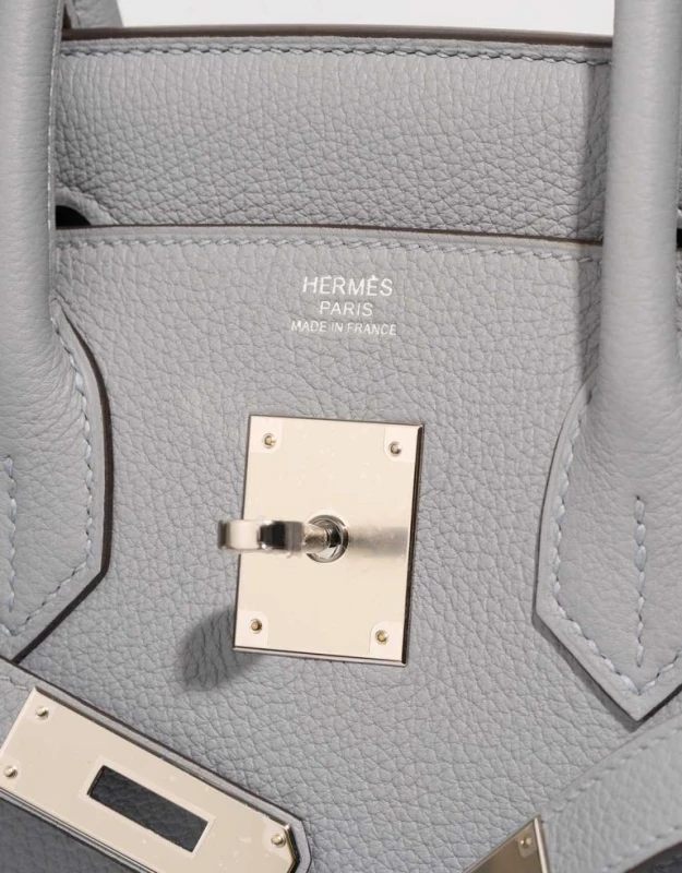 Hermès BIRKIN 30 VEAU TOGO GRIS PANTIN PHW B30TGP 6