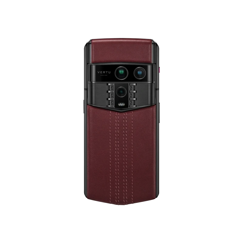 Vertu Agent Q - Black Regular Set-Wine Red Quilted Stitch AQSW Red Quilted Stitch 3
