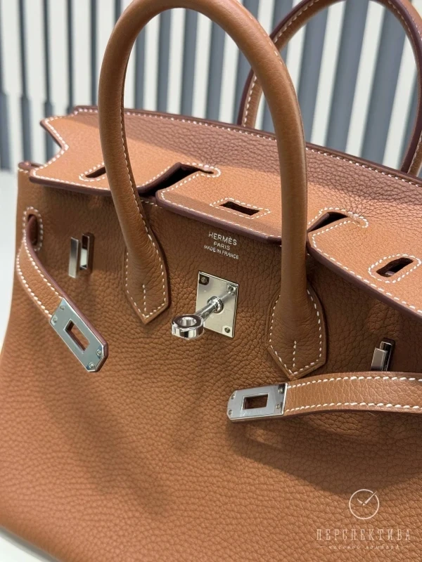 Hermès BIRKIN 25 TOGO GOLD PHW B25TG 5
