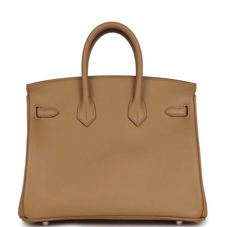 Hermès BIRKIN 25 IN & OUT LIMITED EDITION VEAU SWIFT BISCUIT PHW B25INOUT 3