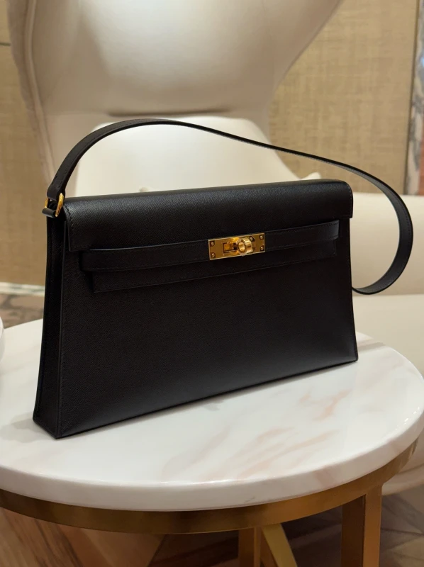 Hermès KELLY ELAN 28 EPSOM NOIR GHW KEN 7
