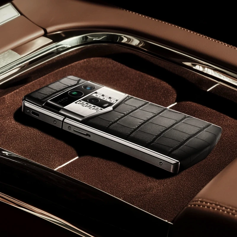Vertu Agent Q - Silver Advanced Set-Iron Black Alli AQ Black Alli