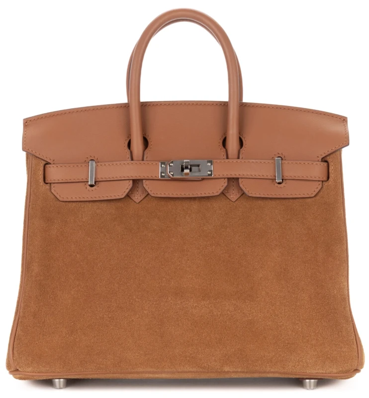 Hermès BIRKIN 25 VEAU SWIFT / GRIZZLY GOLD  PHW B25GRIZZLY 1