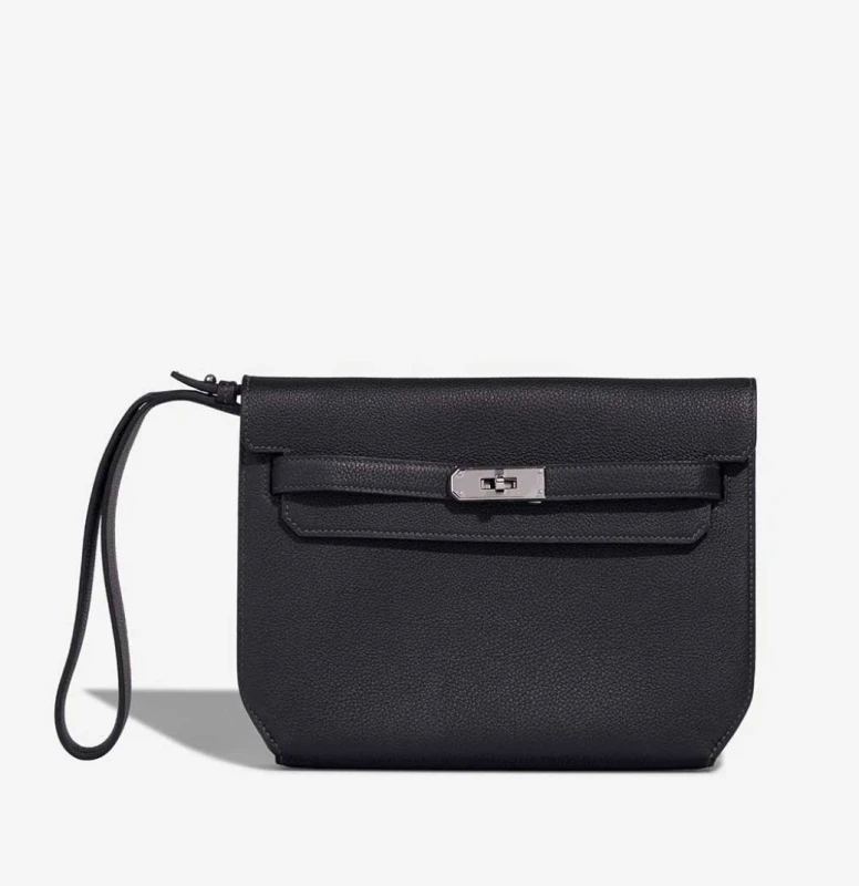 Hermès KELLY DEPECHES 25 VEAU TOGO NOIR Depeches25 7