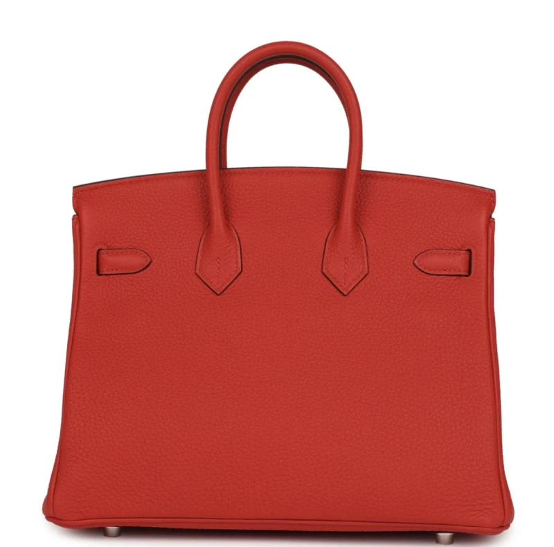 Hermès Birkin 25 Veau Togo Rouge Radieux PHW B25R 4