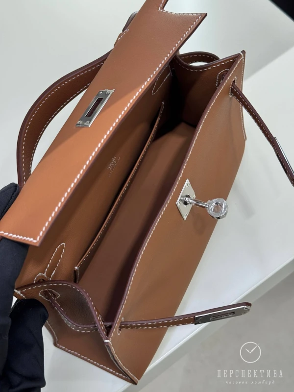 Hermès KELLY POCHETTE VEAU SWIFT GOLD PHW KPSG 8